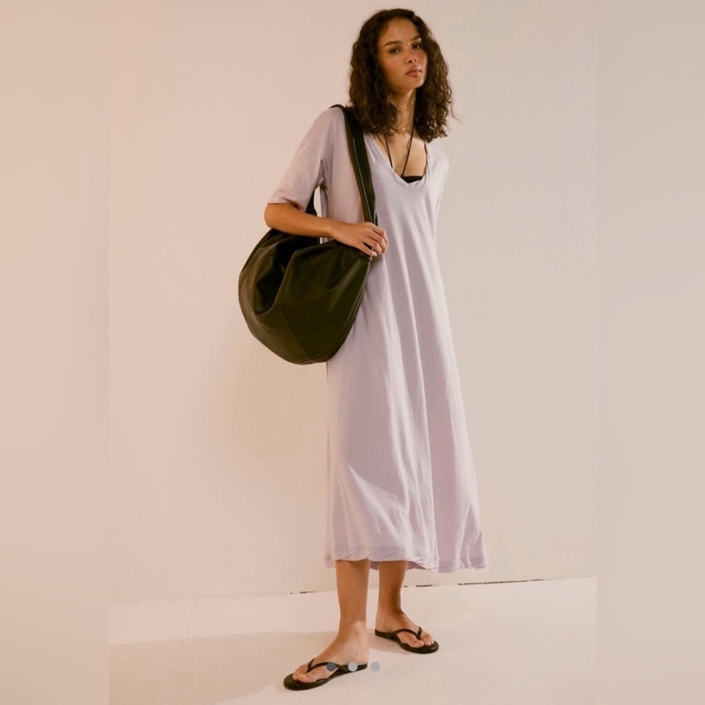 Free People Lavender Slip Midi Dress